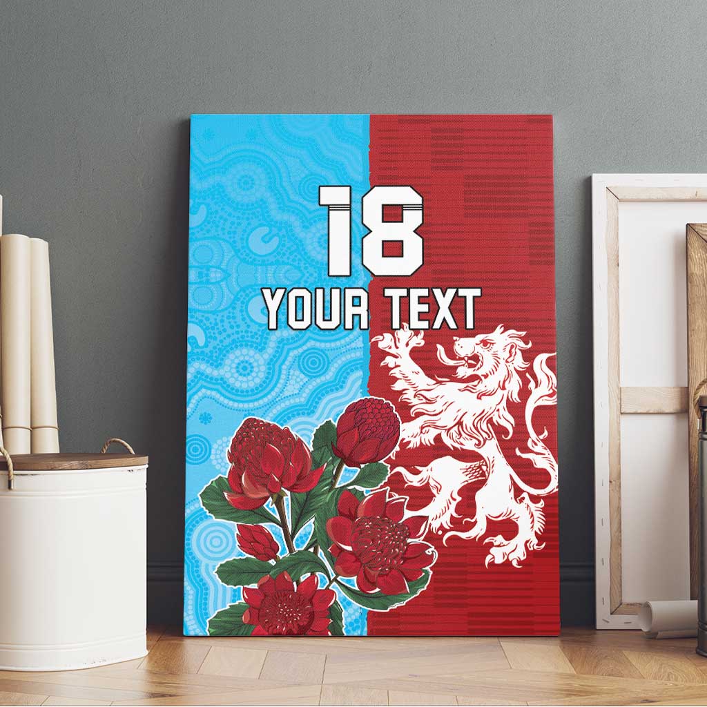 Custom British Lions Waratahs Canvas Wall Art Unique Style - Wonder Print Shop