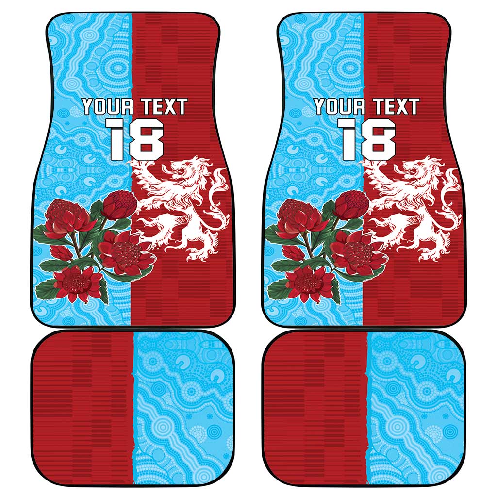 Custom British Lions Waratahs Car Mats Unique Style - Wonder Print Shop