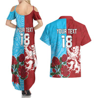 Custom British Lions Waratahs Couples Matching Summer Maxi Dress and Hawaiian Shirt Unique Style - Wonder Print Shop