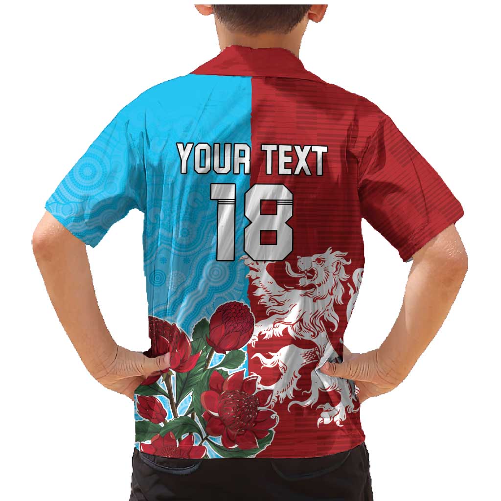 Custom British Lions Waratahs Family Matching Mermaid Dress and Hawaiian Shirt Unique Style - Wonder Print Shop