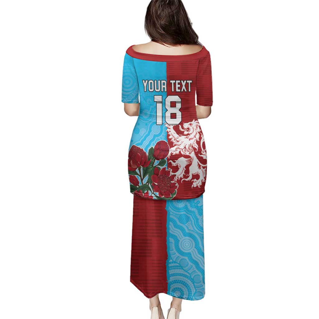 Custom British Lions Waratahs Family Matching Puletasi and Hawaiian Shirt Unique Style - Wonder Print Shop