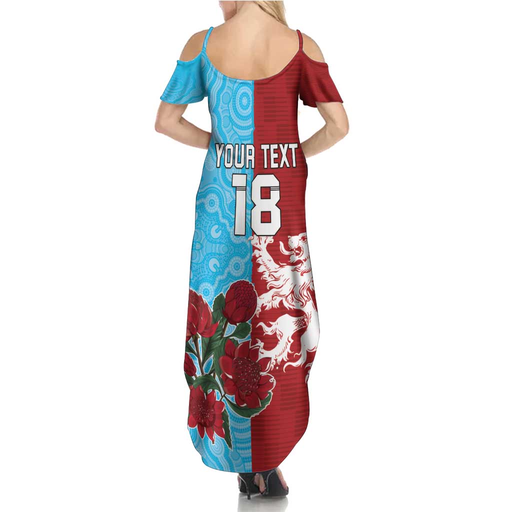 Custom British Lions Waratahs Family Matching Summer Maxi Dress and Hawaiian Shirt Unique Style - Wonder Print Shop