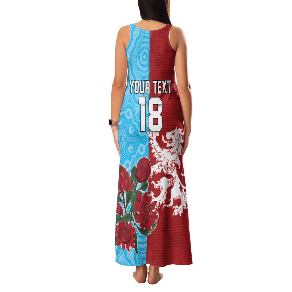 Custom British Lions Waratahs Family Matching Tank Maxi Dress and Hawaiian Shirt Unique Style - Wonder Print Shop
