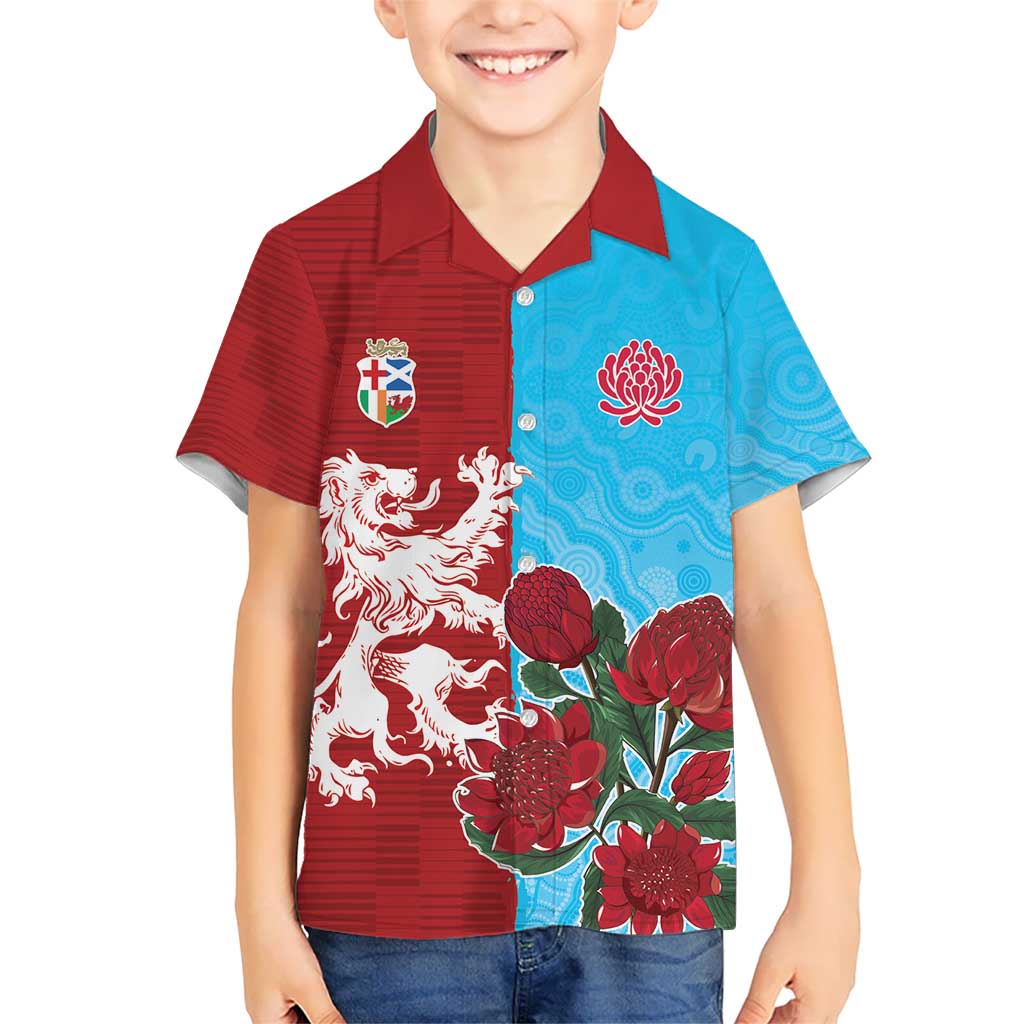 Custom British Lions Waratahs Hawaiian Shirt Unique Style - Wonder Print Shop