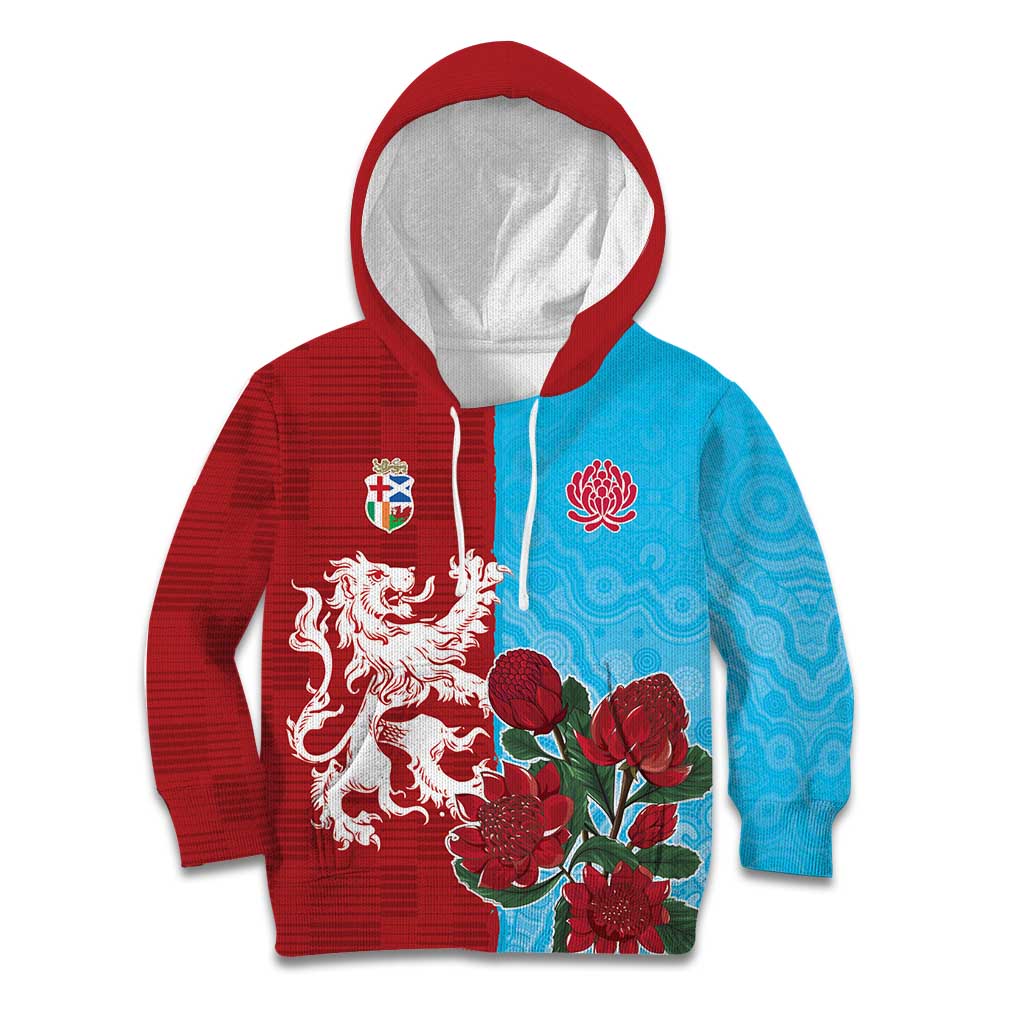 Custom British Lions Waratahs Kid Hoodie Unique Style - Wonder Print Shop