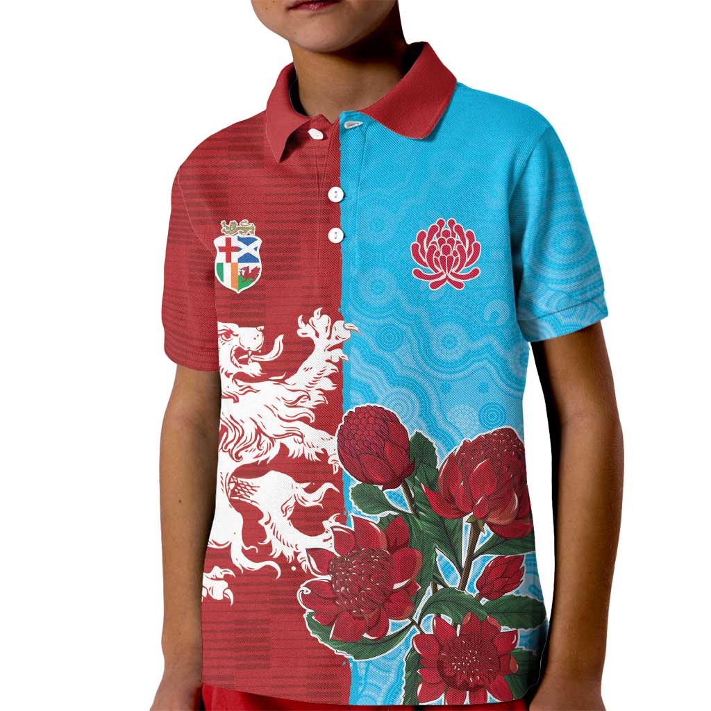 Custom British Lions Waratahs Kid Polo Shirt Unique Style - Wonder Print Shop