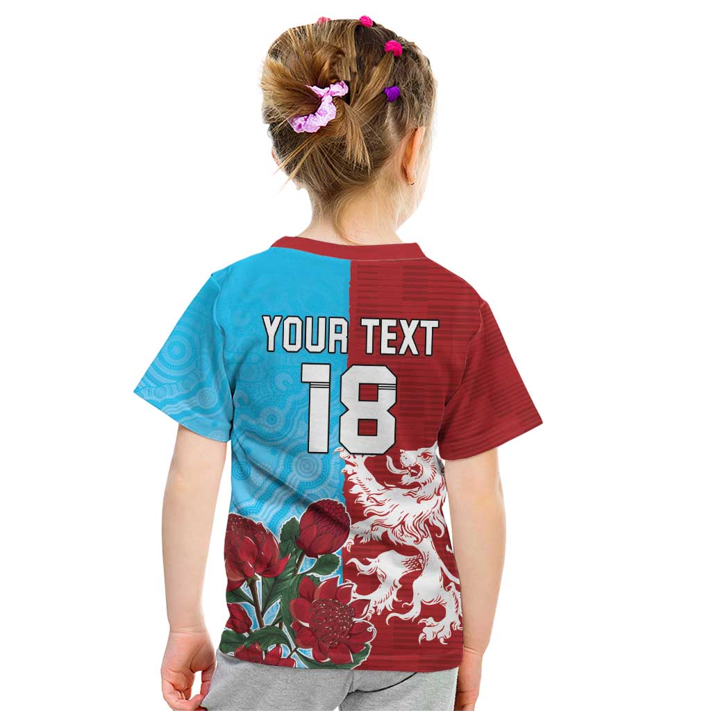 Custom British Lions Waratahs Kid T Shirt Unique Style - Wonder Print Shop