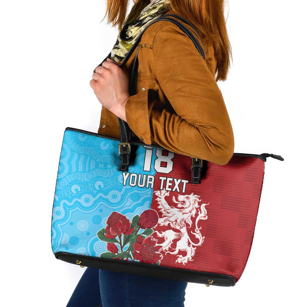 Custom British Lions Waratahs Leather Tote Bag Unique Style - Wonder Print Shop
