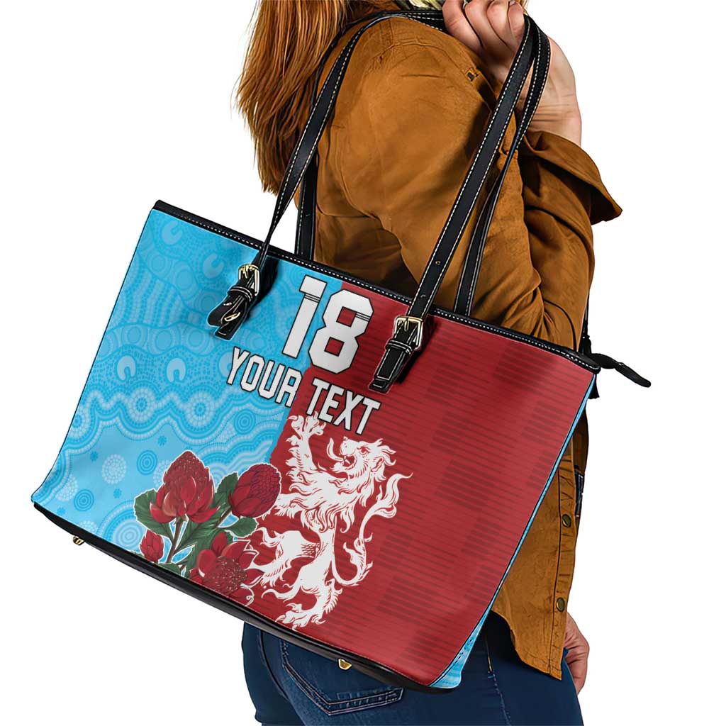 Custom British Lions Waratahs Leather Tote Bag Unique Style - Wonder Print Shop