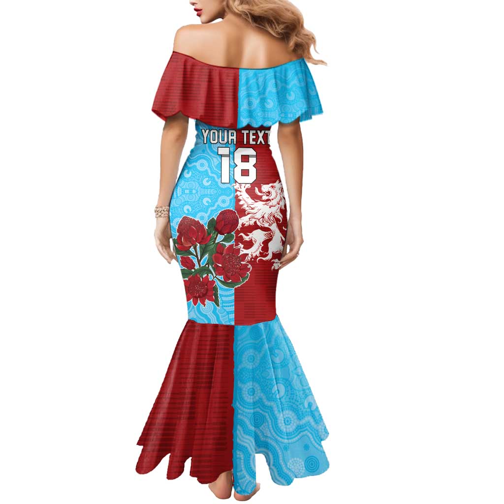 Custom British Lions Waratahs Mermaid Dress Unique Style - Wonder Print Shop
