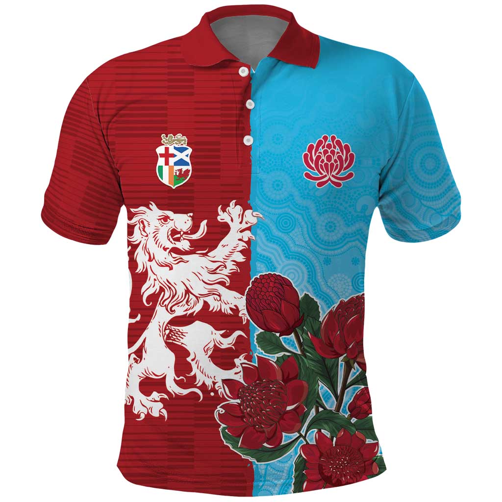 Custom British Lions Waratahs Polo Shirt Unique Style - Wonder Print Shop