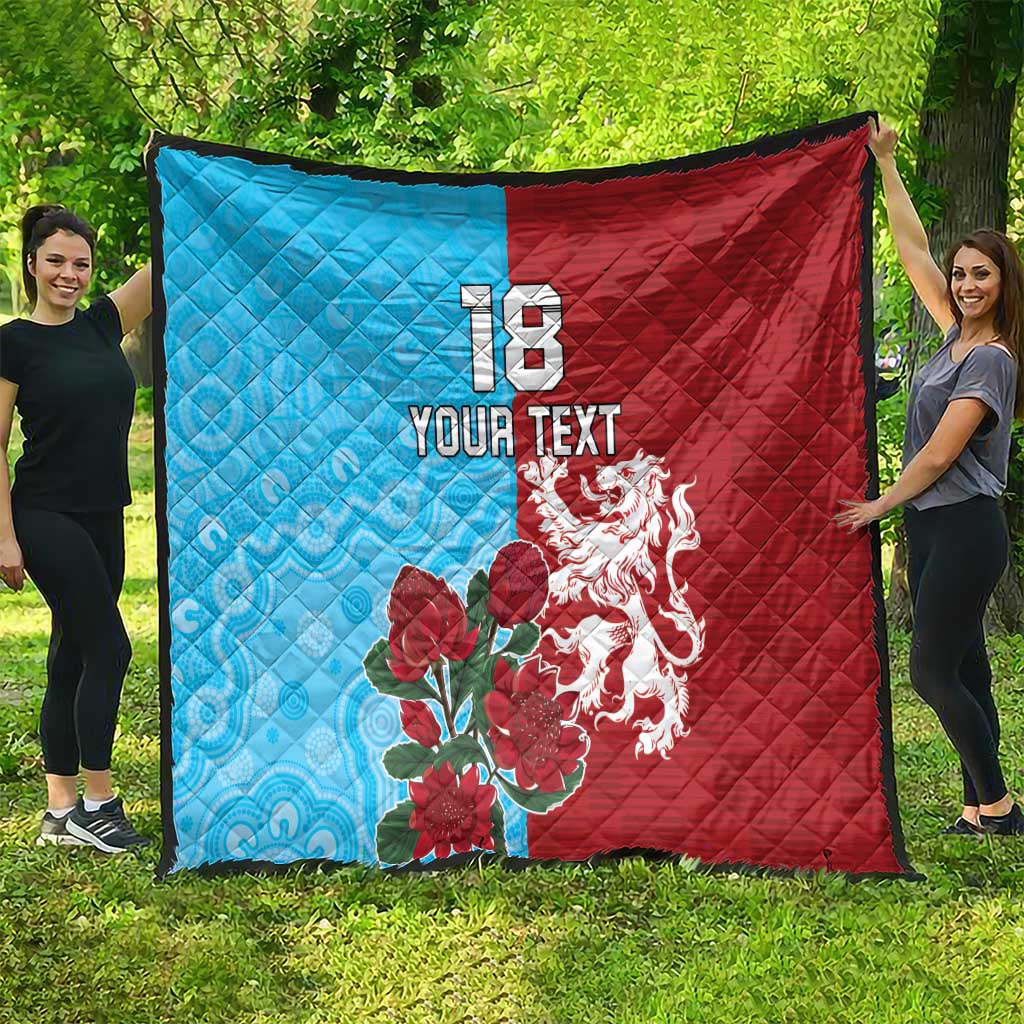 Custom British Lions Waratahs Quilt Unique Style - Wonder Print Shop