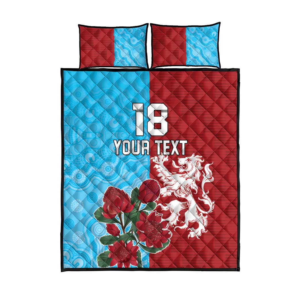 Custom British Lions Waratahs Quilt Bed Set Unique Style - Wonder Print Shop