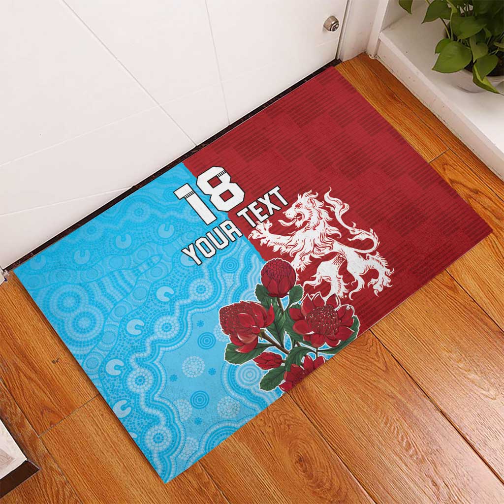 Custom British Lions Waratahs Rubber Doormat Unique Style - Wonder Print Shop