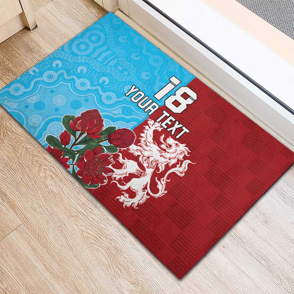Custom British Lions Waratahs Rubber Doormat Unique Style - Wonder Print Shop