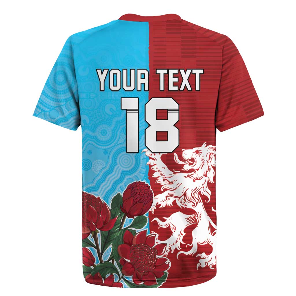 Custom British Lions Waratahs Rugby Jersey Unique Style - Wonder Print Shop