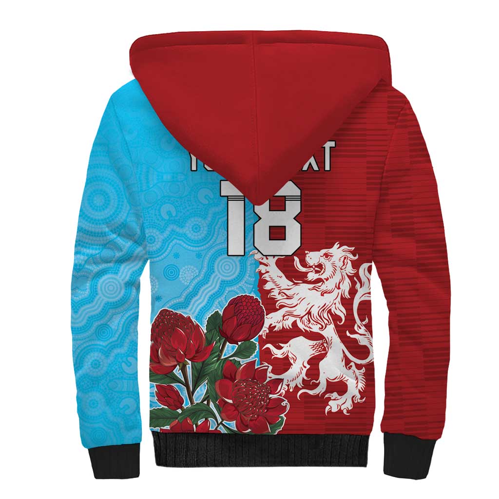 Custom British Lions Waratahs Sherpa Hoodie Unique Style - Wonder Print Shop