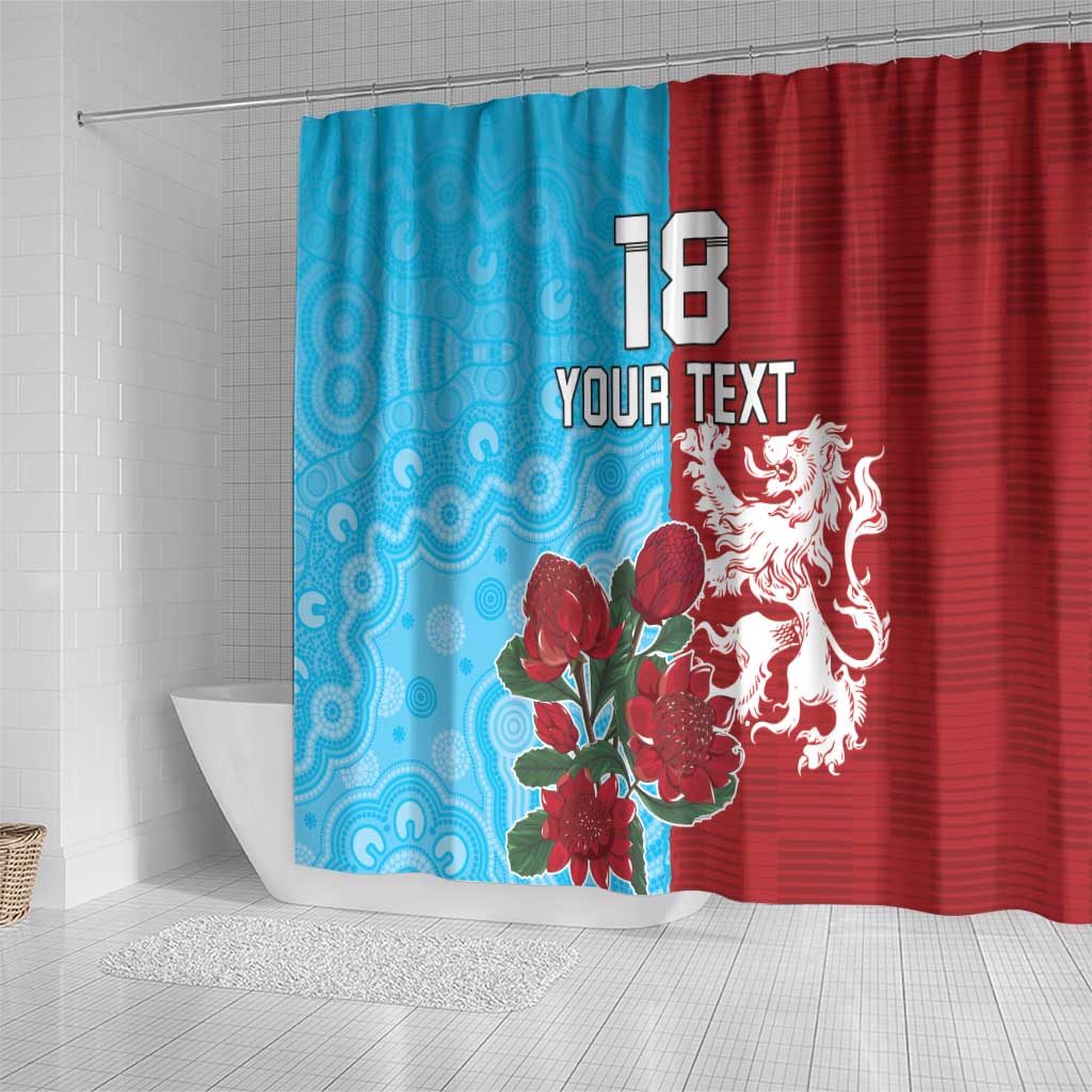 Custom British Lions Waratahs Shower Curtain Unique Style - Wonder Print Shop