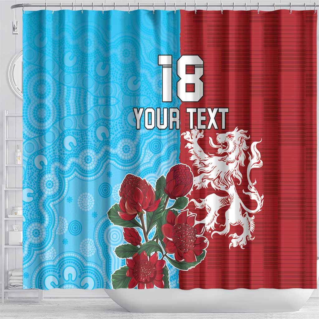 Custom British Lions Waratahs Shower Curtain Unique Style - Wonder Print Shop