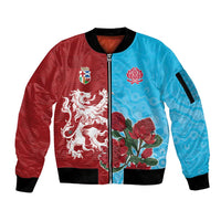 Custom British Lions Waratahs Sleeve Zip Bomber Jacket Unique Style - Wonder Print Shop