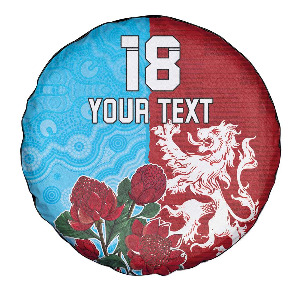 Custom British Lions Waratahs Spare Tire Cover Unique Style - Wonder Print Shop