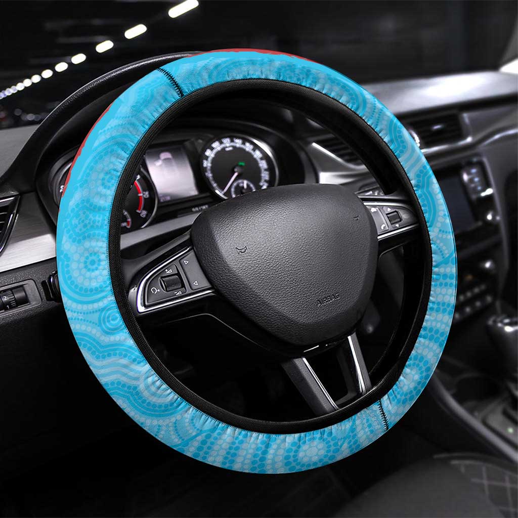 British Lions Waratahs Steering Wheel Cover Unique Style - Wonder Print Shop
