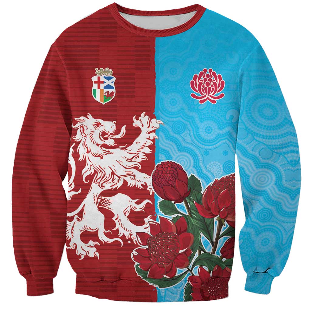 Custom British Lions Waratahs Sweatshirt Unique Style - Wonder Print Shop