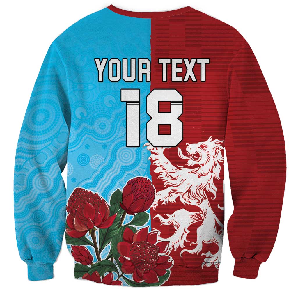 Custom British Lions Waratahs Sweatshirt Unique Style - Wonder Print Shop