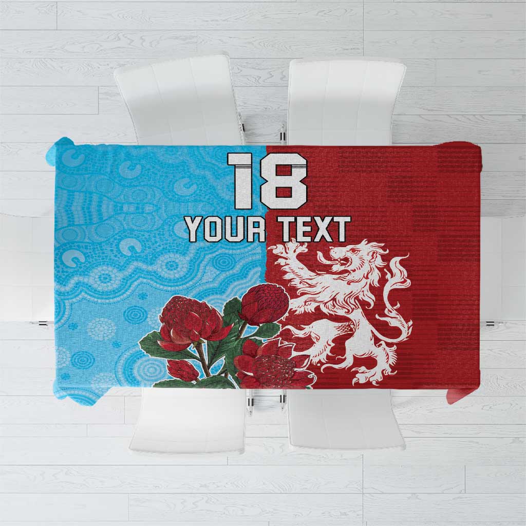 Custom British Lions Waratahs Tablecloth Unique Style - Wonder Print Shop
