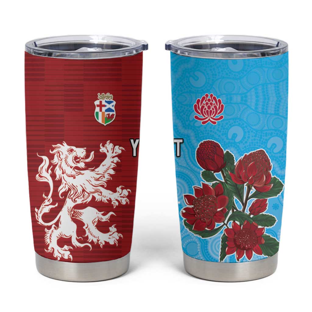 Custom British Lions Waratahs Tumbler Cup Unique Style - Wonder Print Shop