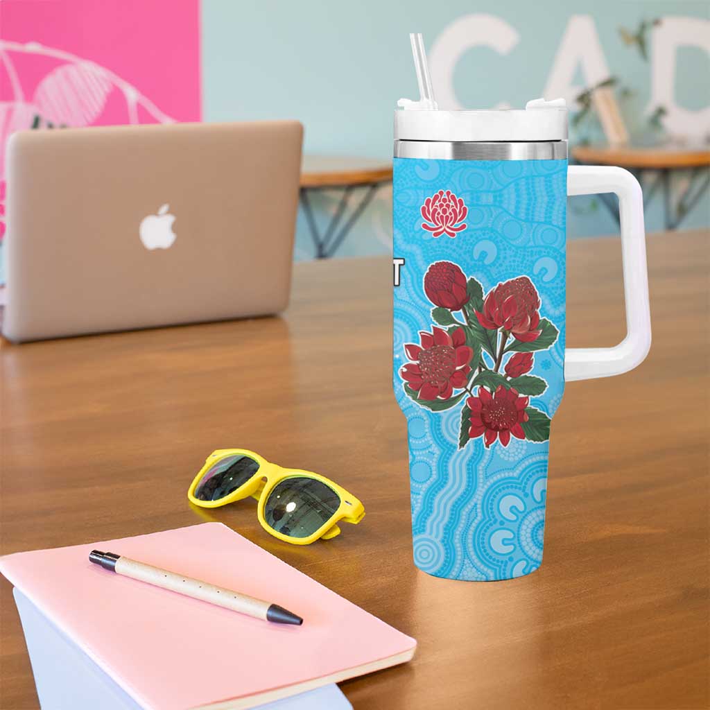 Custom British Lions Waratahs Tumbler With Handle Unique Style - Wonder Print Shop