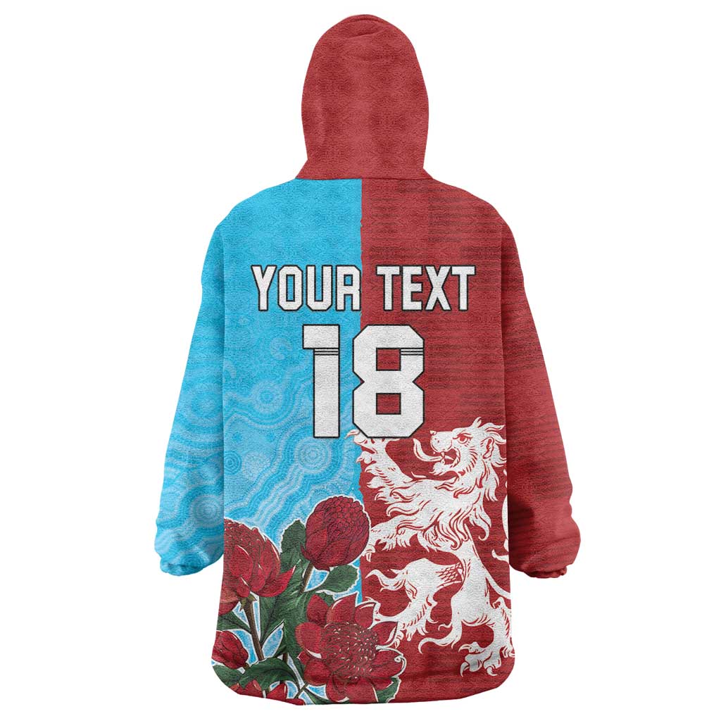 Custom British Lions Waratahs Wearable Blanket Hoodie Unique Style - Wonder Print Shop