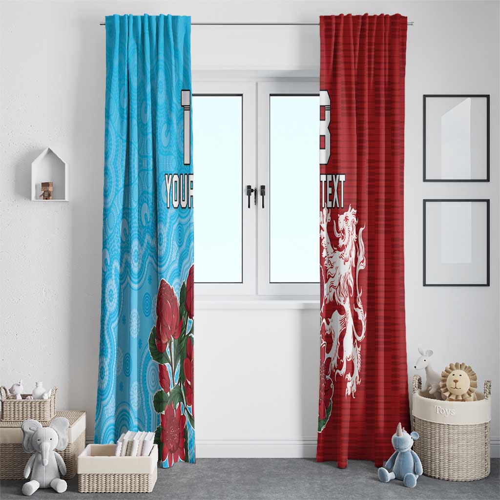 Custom British Lions Waratahs Window Curtain Unique Style - Wonder Print Shop