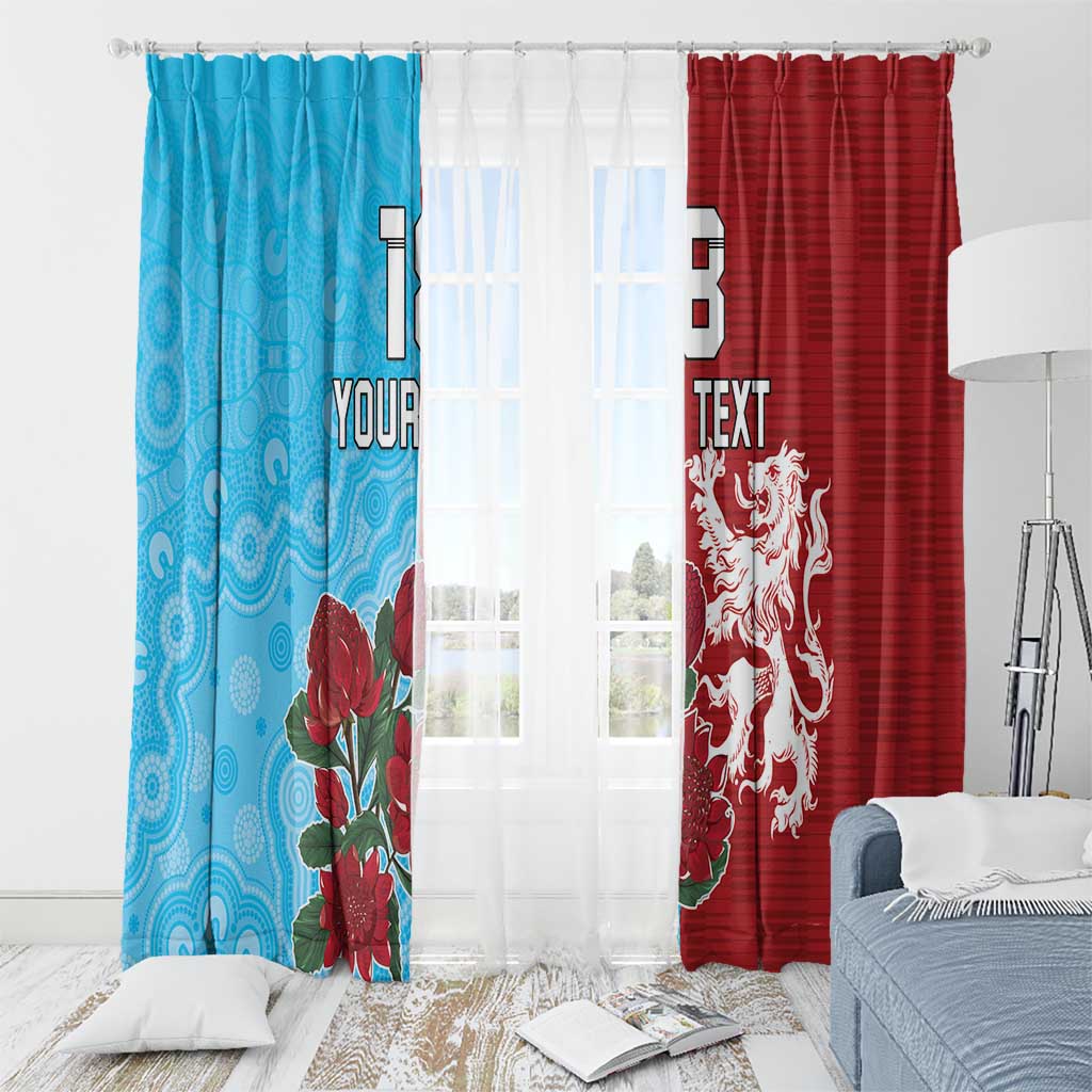 Custom British Lions Waratahs Window Curtain Unique Style - Wonder Print Shop