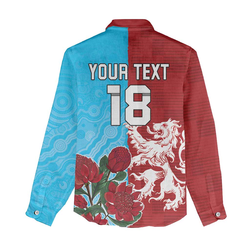 Custom British Lions Waratahs Women Casual Shirt Unique Style - Wonder Print Shop