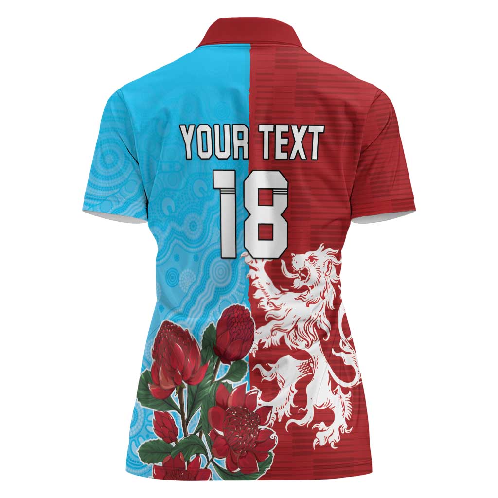 Custom British Lions Waratahs Women Polo Shirt Unique Style - Wonder Print Shop