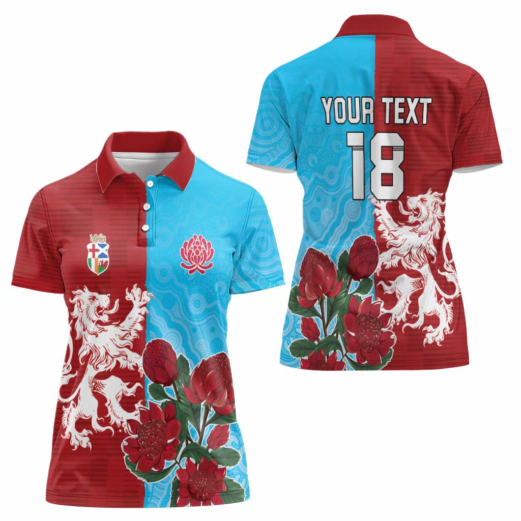 Custom British Lions Waratahs Women Polo Shirt Unique Style - Wonder Print Shop