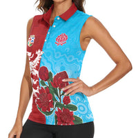 Custom British Lions Waratahs Women Sleeveless Polo Shirt Unique Style - Wonder Print Shop