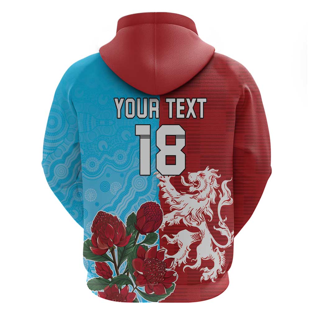 Custom British Lions Waratahs Zip Hoodie Unique Style - Wonder Print Shop