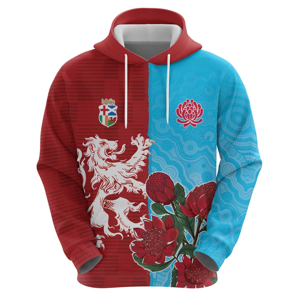 Custom British Lions Waratahs Zip Hoodie Unique Style - Wonder Print Shop