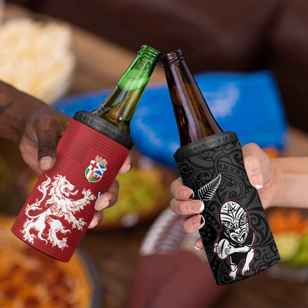Custom British Lions New Zealand 4 in 1 Can Cooler Tumbler Unique Style - Wonder Print Shop