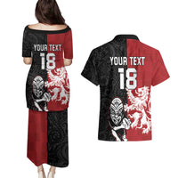 Custom British Lions New Zealand Couples Matching Puletasi and Hawaiian Shirt Unique Style - Wonder Print Shop