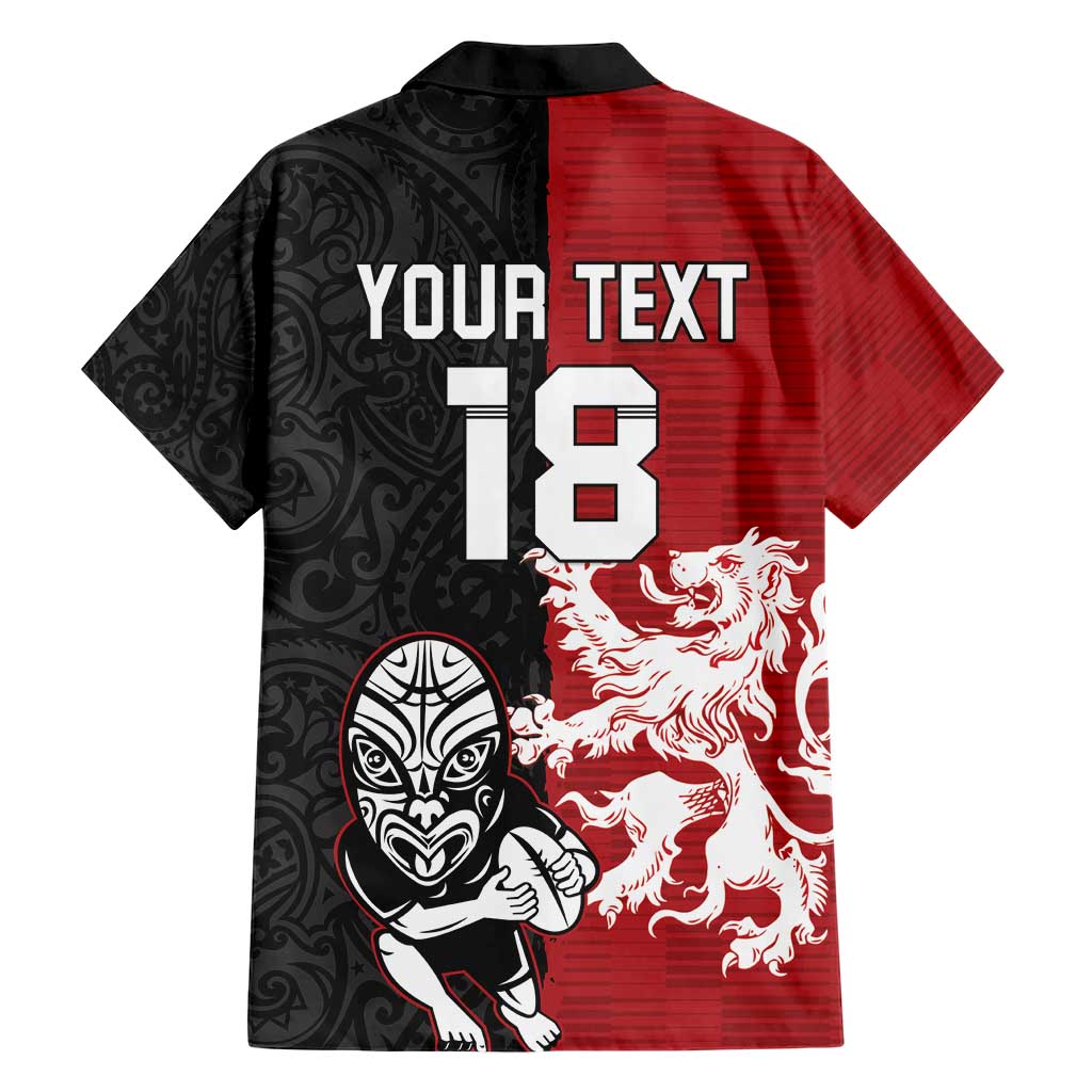 Custom British Lions New Zealand Family Matching Short Sleeve Bodycon Dress and Hawaiian Shirt Unique Style - Wonder Print Shop