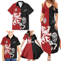Custom British Lions New Zealand Family Matching Summer Maxi Dress and Hawaiian Shirt Unique Style - Wonder Print Shop