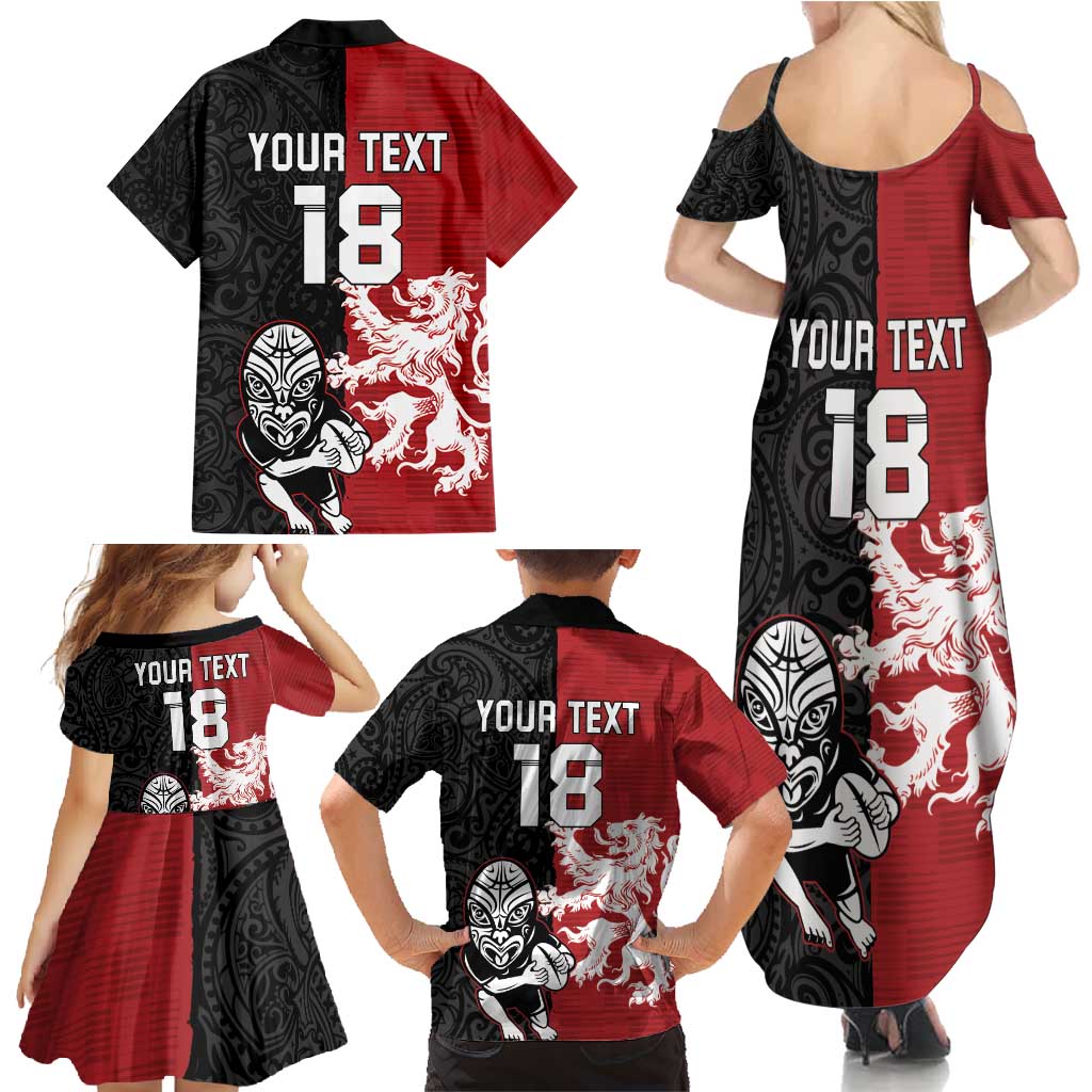 Custom British Lions New Zealand Family Matching Summer Maxi Dress and Hawaiian Shirt Unique Style - Wonder Print Shop
