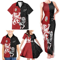 Custom British Lions New Zealand Family Matching Tank Maxi Dress and Hawaiian Shirt Unique Style - Wonder Print Shop
