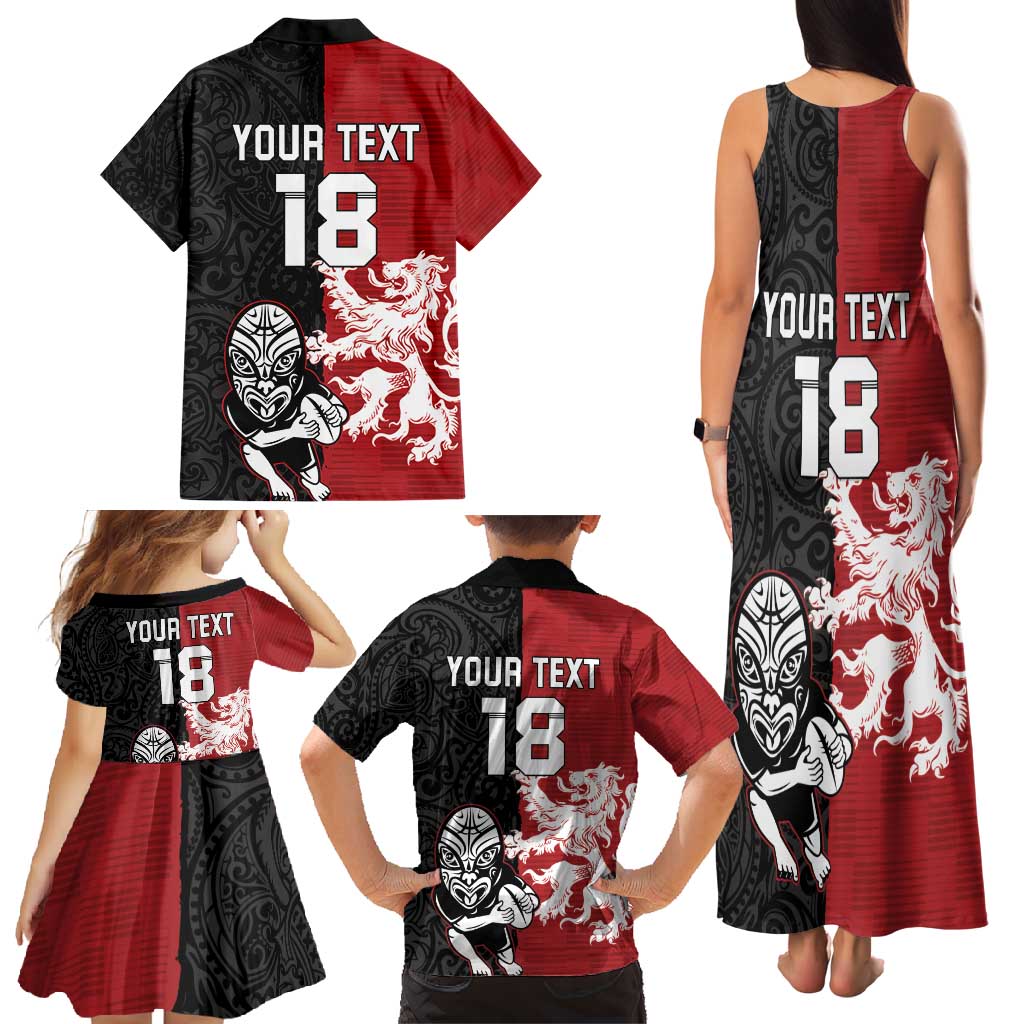 Custom British Lions New Zealand Family Matching Tank Maxi Dress and Hawaiian Shirt Unique Style - Wonder Print Shop