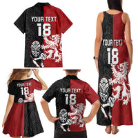 Custom British Lions New Zealand Family Matching Tank Maxi Dress and Hawaiian Shirt Unique Style - Wonder Print Shop