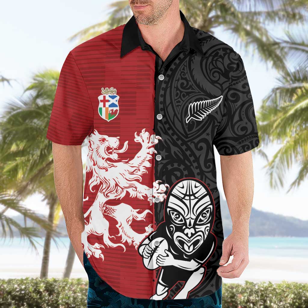 Custom British Lions New Zealand Hawaiian Shirt Unique Style - Wonder Print Shop