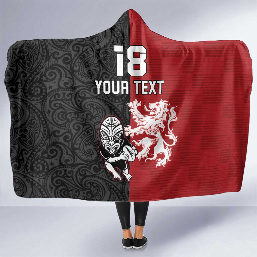 Custom British Lions New Zealand Hooded Blanket Unique Style - Wonder Print Shop
